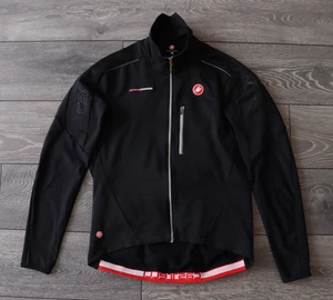 SIZE XXL CASTELLI ROSSOCORSA GORE WINDSTOPPER WARM JACKET RED/BLACK FULL ZIP MEN - Picture 1 of 14