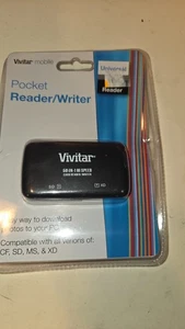 Vivitar Mobile Pocket Reader Writer-50-in-1 HI SPEED-USB Card Reader NEW SEALED - Picture 1 of 4