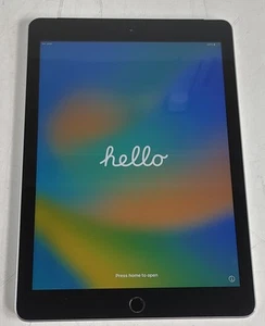 Apple iPad 5th Gen A1823 32 GB iOS 16.7.11 Space Gray Tablet - Picture 1 of 8