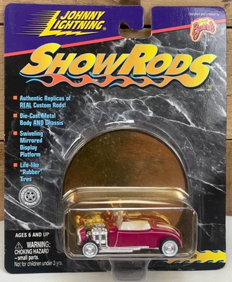 1999 JOHNNY LIGHTNING SHOW RODS 1929 FORD MODEL A GEORGE BARRIS EMPEROR PINK - Image 1 of 4