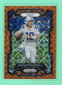 2023 Panini Prizm Garner Minshew II #126 Orange Lazer Prizm - Picture 1 of 2