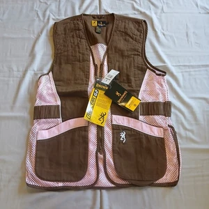 NWT Browning For Her Mesh Shooting Vest Women’s XL Brown Pink Outdoor New - Picture 1 of 17