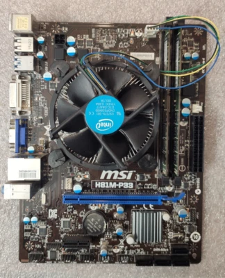 MSI Bundle - MSI H83M-P33 + Intel Core i5-4440 + 16GB RAM #145402 - Bild 1 von 4