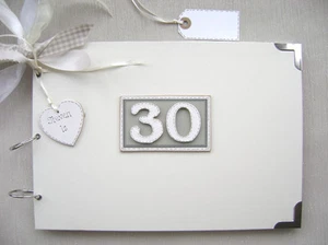 PERSONALISED. 30TH BIRTHDAY A4 SIZE..PHOTO ALBUM/SCRAPBOOK/MEMORY/GUEST BOOK. - Picture 1 of 5