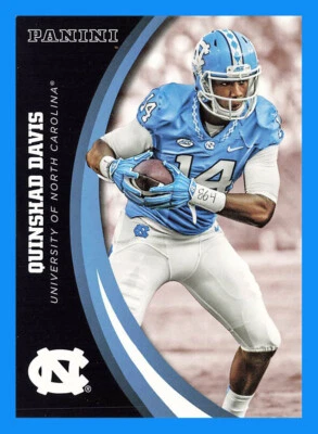 Quinshad Davis #14 2016 Panini North Carolina Tar Heels North Carolina Tar Heels - Image 1 of 2
