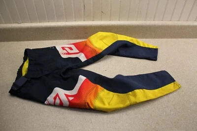 ANSR Racing Syncron Pants Size Y24 Gear MX Off Road Mesh Blue Yellow Red 7959 Z6 - Image 1 of 4