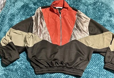 Rompevientos/chaqueta pulóver ligero en bloques de colores pequeños de Zara para mujer Foto 1 de 4