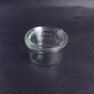 Weck Rundrand 80 kleines Glas Einmachglas mit Deckel Erdbeere - Bild 1 von 7