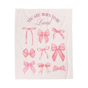 Coquette Themed Velveteen Plush Blanket Cozy Throw Blanket Religious  - Picture 1 of 5