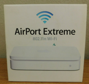 New listingApple A1408 Airport Extreme 802.11n Wi-Fi Router Base Station With Power Cord