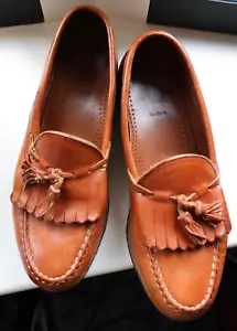 Allen Edmonds Nashua Mocasines Zapatos Cuero Tostado Británico Para Hombre’s 11D BONITOS - Imagen 1 de 7