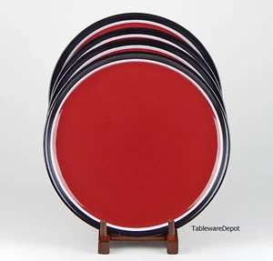 Set of 2 Dinner Plates, SUPERB! Tabletops Unlimited, Argentina Red - Picture 1 of 3