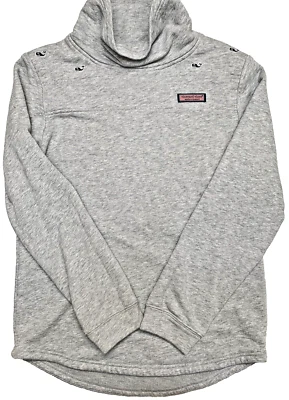 Sudadera Vineyard Vines Niños Talla XL Capucha Cuello Pullover Gris Ballenas Foto 1 de 4