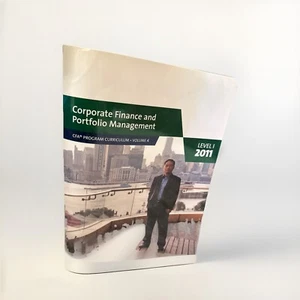 Corporate Finance and Portfolio Management, Level 1, 2011 CFA Pro - Imagen 1 de 4
