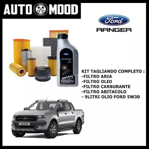 KIT TAGLIANDO FORD RANGER TKE 2.2 TDCI 4X4 +9 LITRI OLIO FORD F 5W30 - Picture 1 of 2
