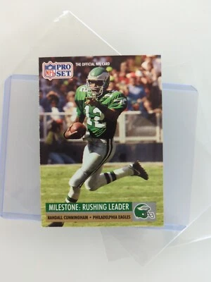 1992 Pro Set Power Randall Cunningham Philadelphia Eagles #12 - Image 1 of 4