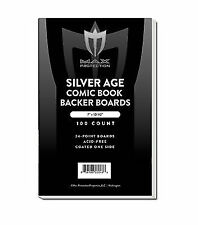 Case 1000 Max Pro Silver Age Comic Book Backing Boards - Acid Free white backers