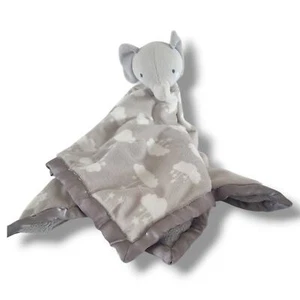 Cuddle Time Elephant Lovey Lovie Security Blanket Grey 24" Unisex Fleece Plush - Picture 1 of 8