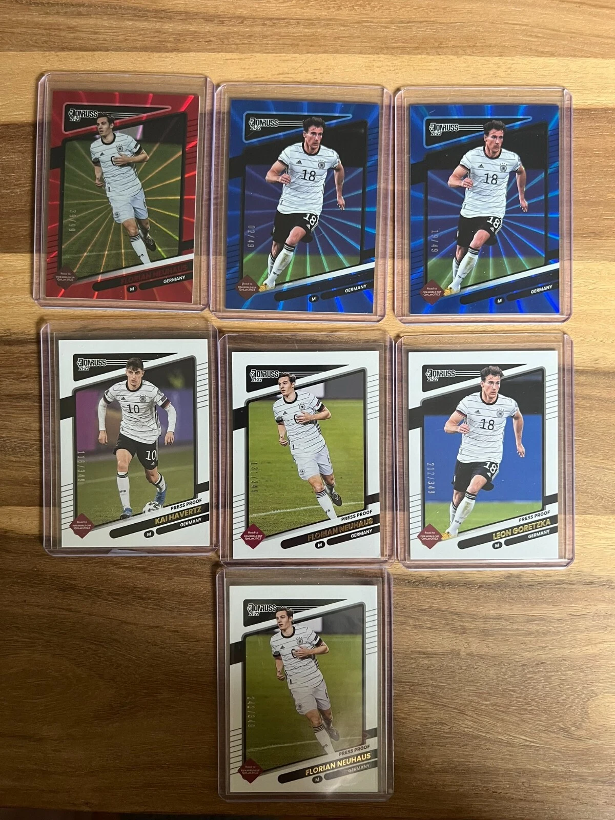2021-22 Panini Donruss Soccer Germany Lot X8 All Numbered Goretzka Kai Havertz