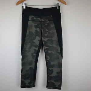 Calvin Klien Performance 3/4 Pants Leggings Womens Size S Black Camo Activeware - Picture 1 of 6