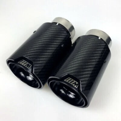 Bmw M Performance Exhaust Tip Real Carbon Fiber M Sport black on black muffler - Image 1 of 4
