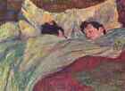 A4 Print Toulouse Lautrec Two Girls In Bed