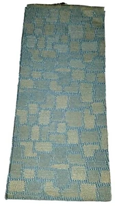 Upholstery Fabric Swatch. Medium Blue-Gray W/ Medium Tan 18.25" X 4". #11 C - Picture 1 of 4