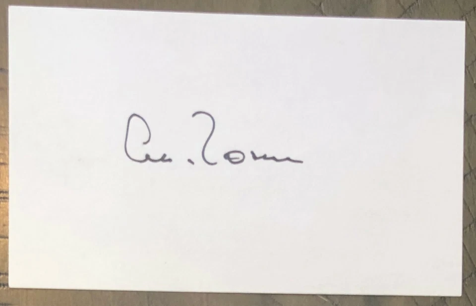 AL ROSEN SIGNED 3"X5" INDEX CARD MLB AUTO CLEVELAND INDIANS AUTOGRAPH D 2015 - Image 1 of 1