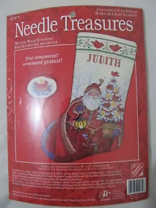 Needle Treasures WINTER WALK Christmas Cross Stitch Stocking Kit 02975 - Picture 1 of 5