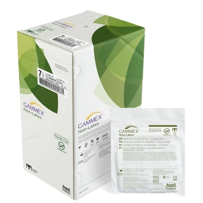 Guantes quirúrgicos de neopreno sin látex estériles sin polvo suaves varios tamaños Foto 1 de 2