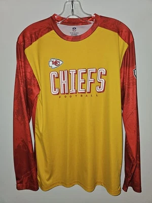 Kansas City Chiefs Youth XL 18/20 Amarillo Gráfico Logo Manga Larga NFL Foto 1 de 4