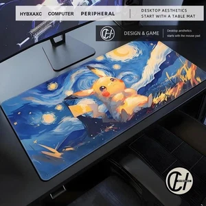 Gaming Mousepad Pikachu Tastatur Teppich XXL Pokémon Desktop Gummi Mausmatte Kawai1 - Bild 1 von 9