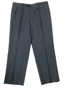 Pantalones de vestir plisados vintage Burberry London para hombre 40R pantalones - Imagen 1 de 8