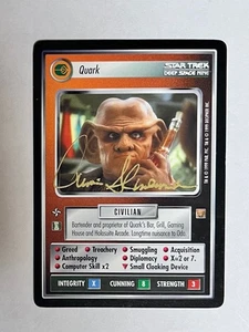 Autographed Star Trek ccg - Quark (Armin Shimerman - gold ink) - Picture 1 of 1