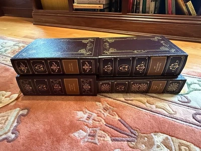 Easton Press 4V  OXFORD COMPANION & DICTIONARY SET Literature Thesaurus LEATHER - Image 1 of 4
