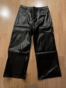 Pleather Wide Leg Pants (large) - Picture 1 of 5