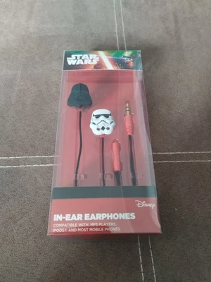 Disney Star Wars. Headphones, Earbuds, Darth Vader, NEW  - Image 1 of 4