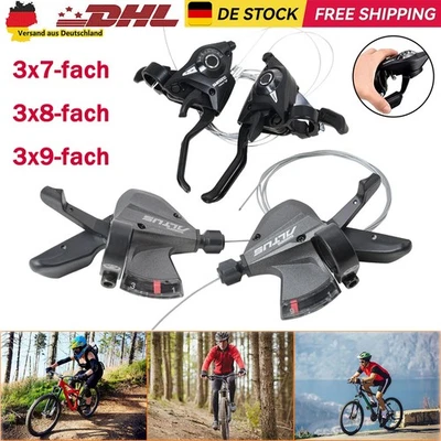 2x Fahrrad Schalthebel Altus MTB SL-M310/M370 für Shimano 3X8/3x9fach Schaltung - Bild 1 von 4