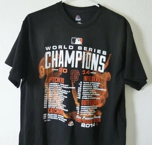 World Series Champions, 2014 San Francisco, size Large Black, Mens Tee Shirt - Picture 1 of 1