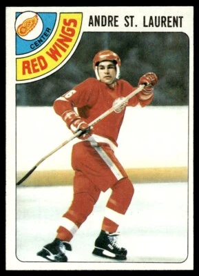 1978-79 Topps Hockey Card Andre St. Laurent Detroit Red Wings #32 - Image 1 of 2