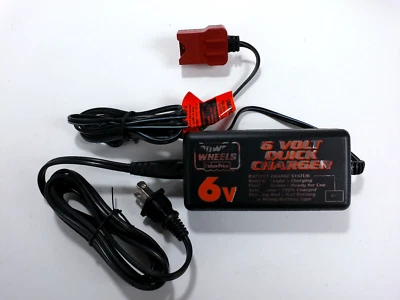 Cargador rápido Fisher Price 6V Power Wheels 6 voltios modelo 00801-1484 (6V 2.5A) Foto 1 de 3