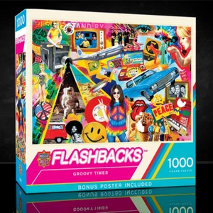 Cultura Pop - Flashbacks Groovy Times Puzzle Master Pezzi 1000 Pezzi - Foto 1 di 5