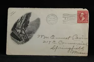 Colorado: Colorado Springs 1902 Garden of Gods Hanging Bridge Advertising Cover - Picture 1 of 2