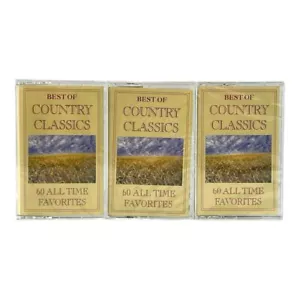 Best Of Country Classics 60 All Time Favorite 3 Volume Set Cassette Tapes Sealed - Picture 1 of 10