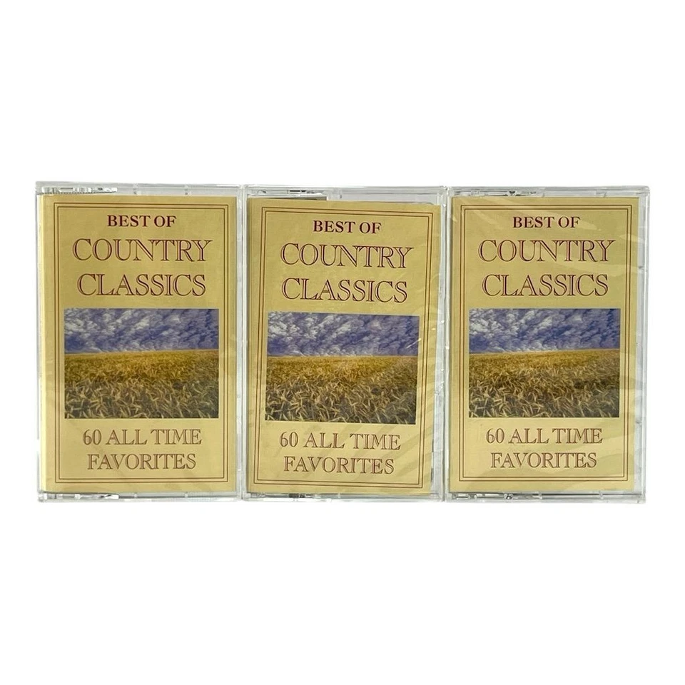 Best Of Country Classics 60 All Time Favorite 3 Volume Set Cassette Tapes Sealed - Image 1 of 4
