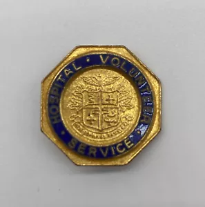Vintage Hospital Volunteer Service Lapel Pin - Picture 1 of 4