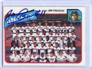 1980 TOPPS BASEBALL #214 JIM FREGOSI AUTOGRAPH, CALIFORNIA ANGELS 030818
