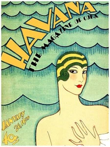 Póster de decoración. Diseño interior. Habitación arte. La Habana deco nadador.7350 - Imagen 1 de 1
