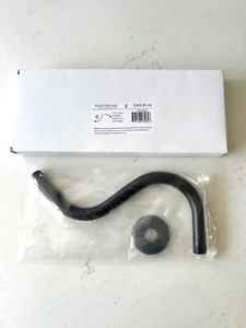 NEW Westbrass 1/2" IPS x 8" S-Shaped Shower Arm w/ Flange Matte Black D303-81-62 - Picture 1 of 9