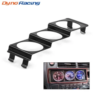 Triple 2'' 52mm Gauge Holder Pod Panel Standard Stereo Radio Slot Single Din - Picture 1 of 6